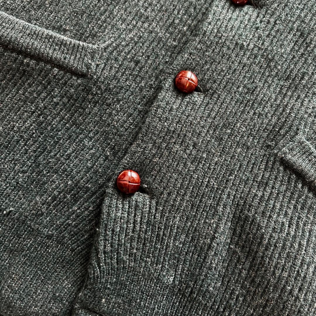 ウィリアムロッキー　カーディガン　ウール100% 38 スコットランド製