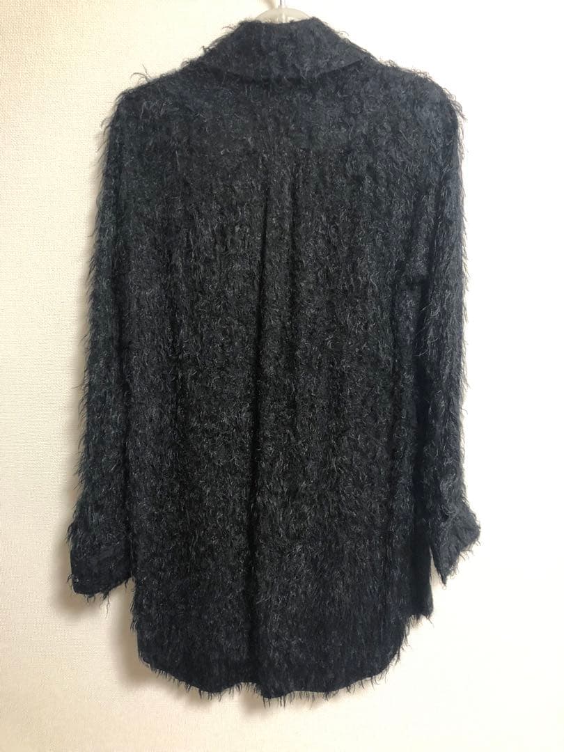 Comme des Garçons 2022 シャギーシャツ ブラック 長袖