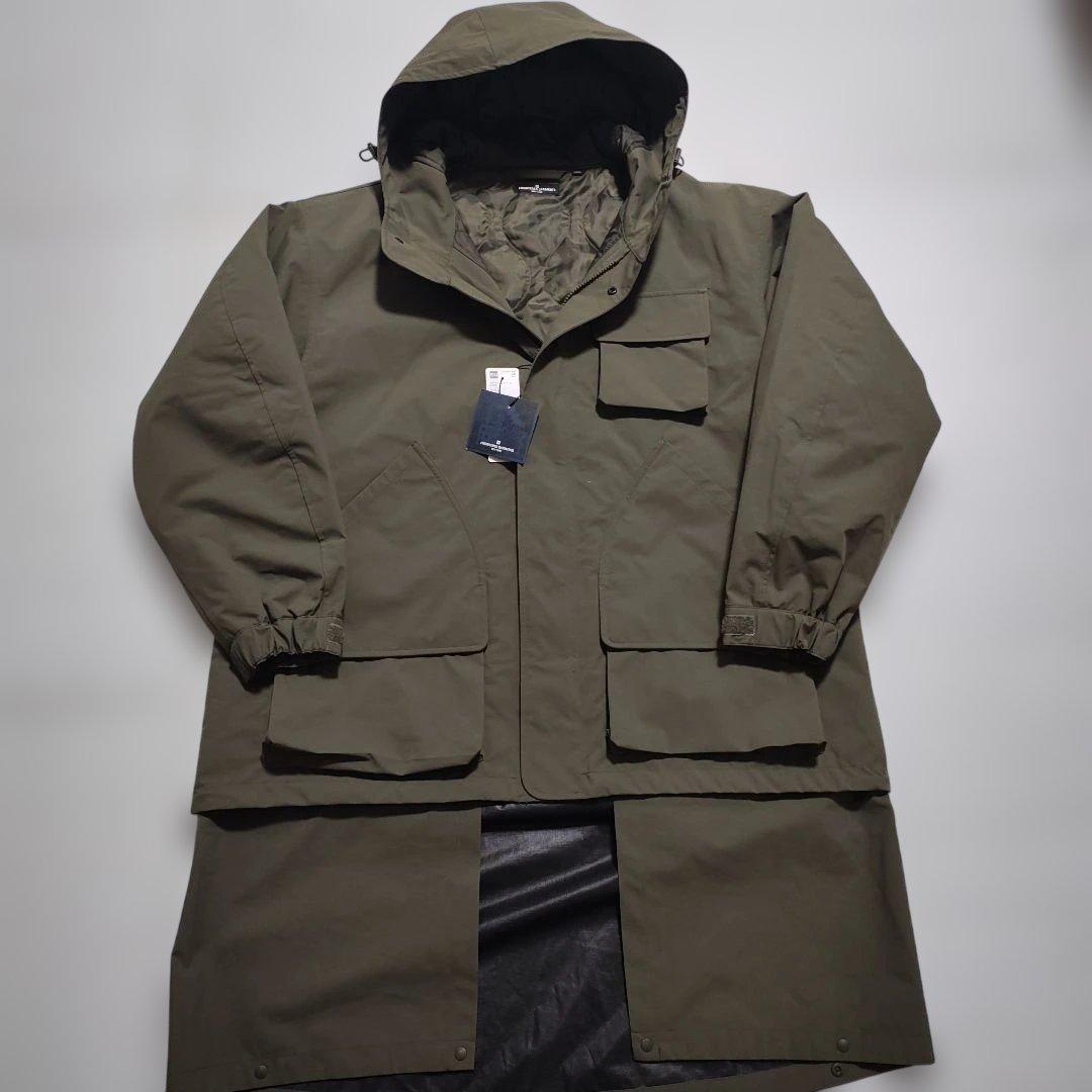 タグ付未使用　パデッドシェルパーカ GU×エンジニアードガーメンツ　オリーブ L