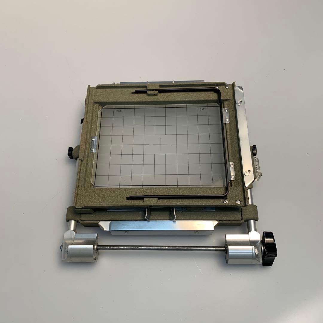 Sinar 5×7スクリーンバック ピントグラス枠 Cタイプ 広角蛇腹つき