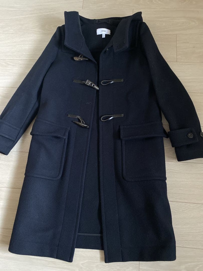 お値下げ可能❤️ HYKE ダッフルコート　サイズ1 ダークネイビー