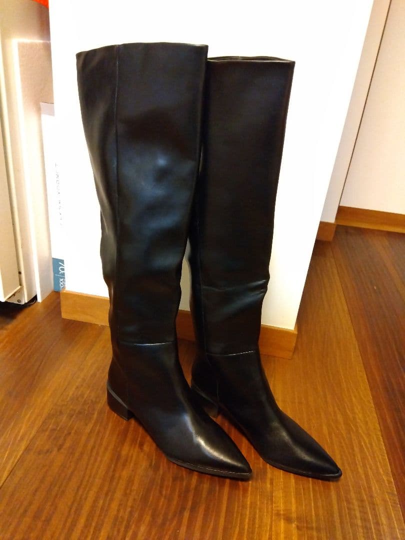 1月17日限定特価　高評価　完売商品　ユニセックス　スタイリッシュニーハイブーツ