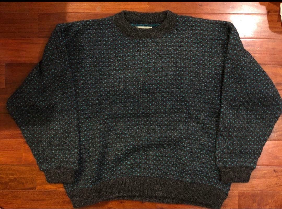 80s L.L.Bean バーズアイニット ノルウェー製