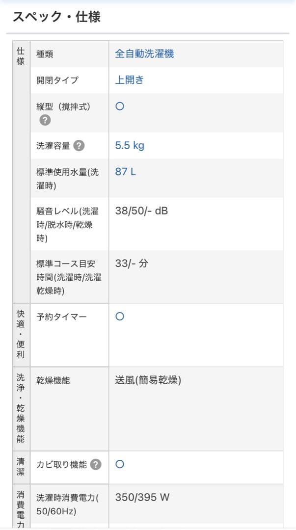 【遥さん‼️】2022年製Haier縦型洗濯機 5.5kgJW-U55A-K