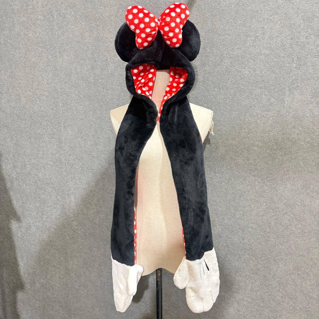 Dハロ ミニーマウス ファンキャップ　マフラー
