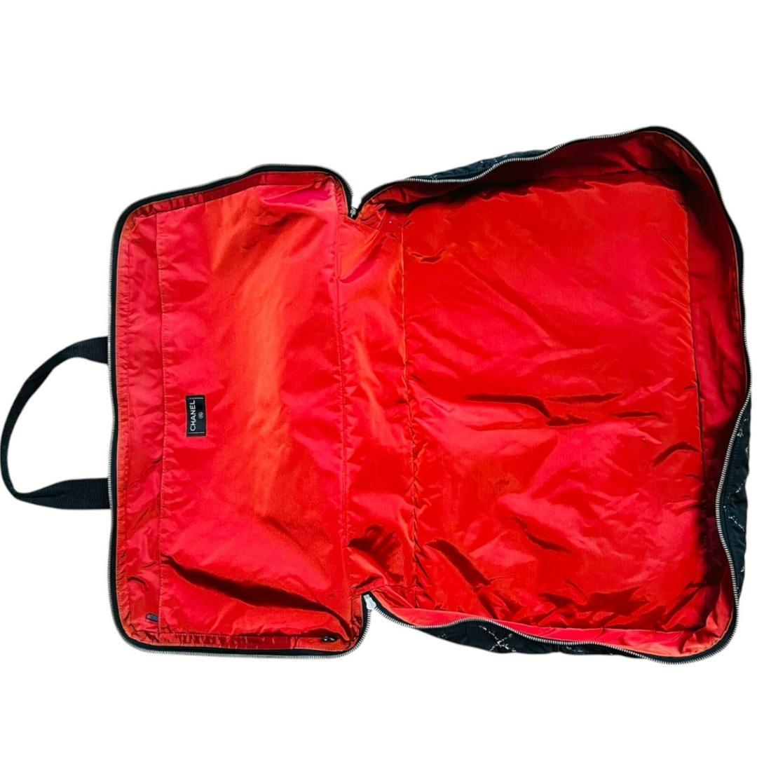 【美品】CHANEL 旧トラベルライン ボストンバッグ 大容量 旅行 黒 出張