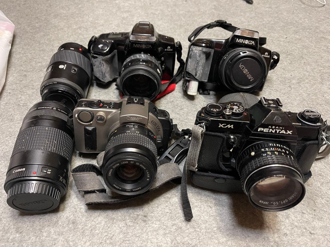 カメラ　まとめ4台CANON 　MINLTA　PENTAX ジャンク
