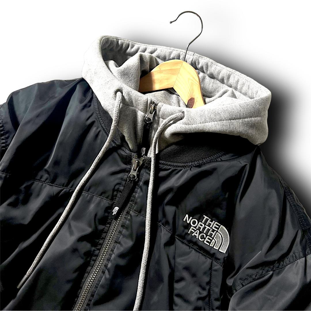 M ノースフェイス KULANE DOWN BOMBER ダウンジャケット 濃灰