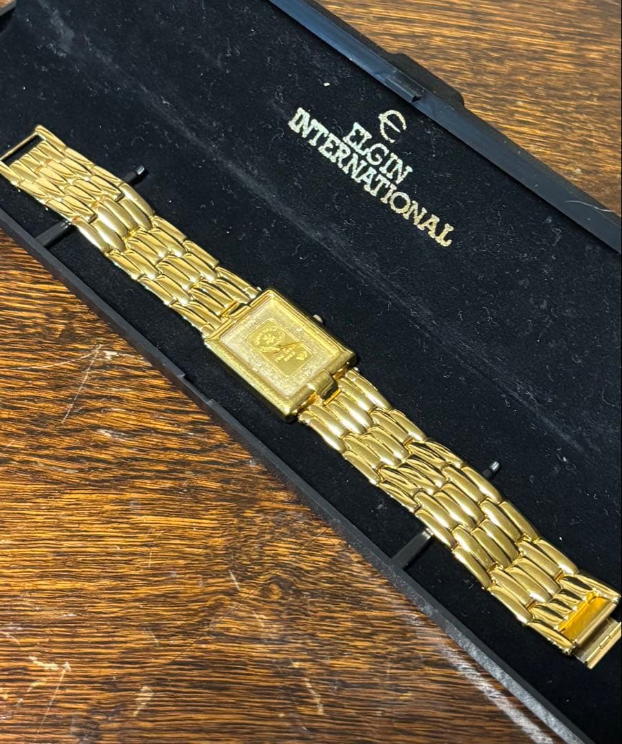 Elgin 腕時計 24金 ダイヤモンド 鑑定書等付き 未使用