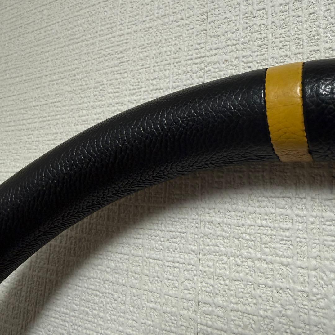 スパルコ ステアリング R345 ブラックレザー　350mm ディッシュ63mm