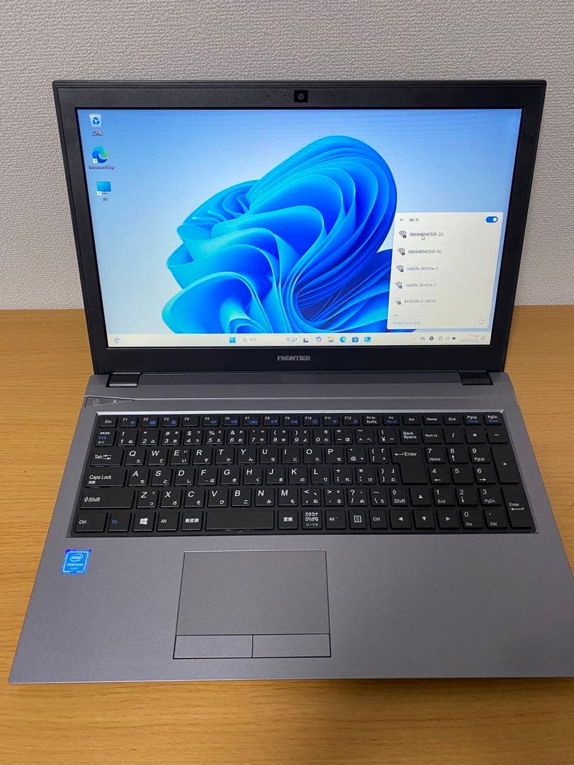 FRONTIERノートパソコン/SSD240GB/メモリ8GB/無線/カメラ
