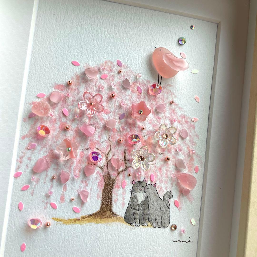 シーグラスアート　シャボン玉アカリHaHaKo様♡リクエスト