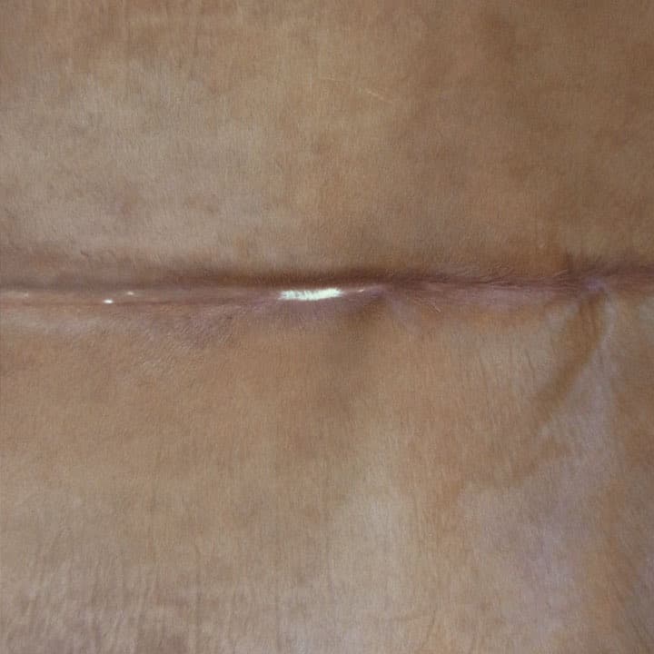 カウラグ 牛革 天然 レザー マット カーペット ラグマット