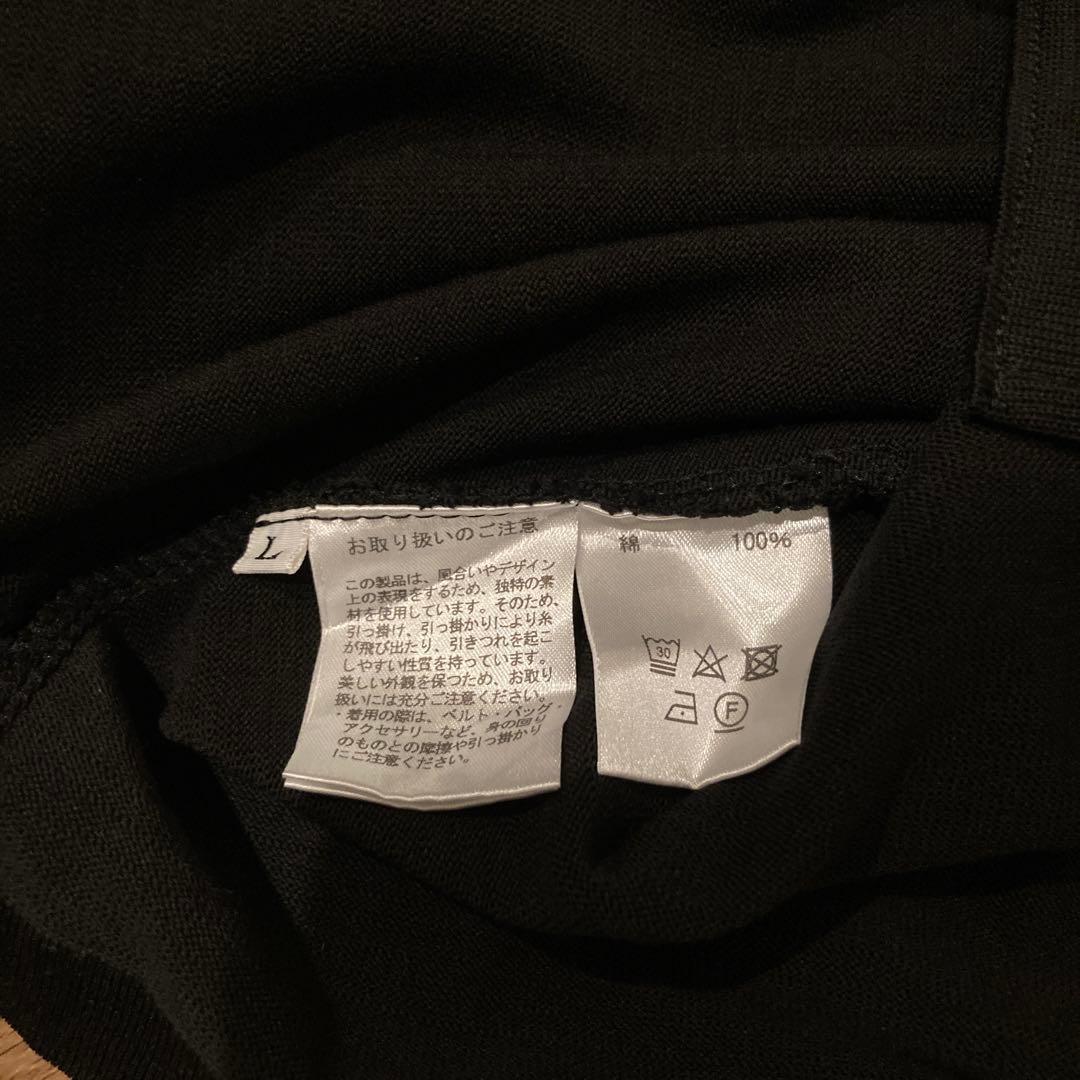 Vandori BluBre オープンカラーサマーニットシャツ ブラック　未使用