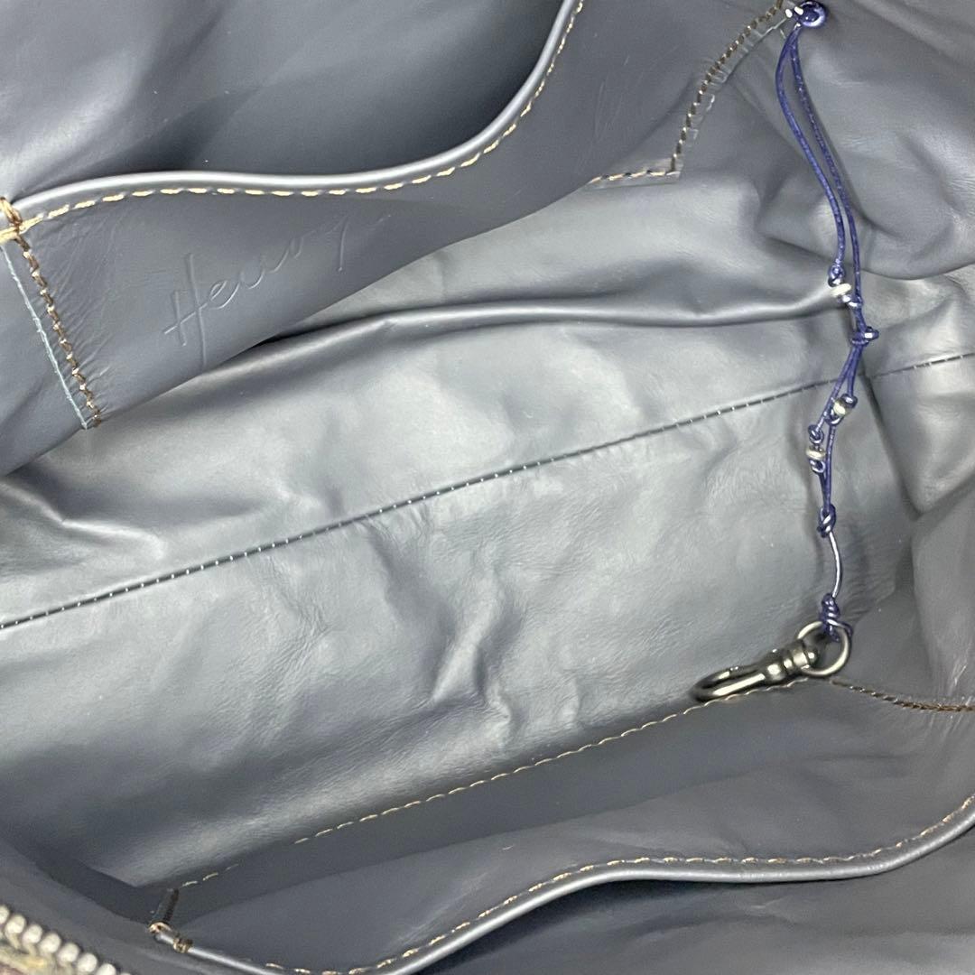 【美品】エンリーベグリン HENRY BEGUELIN レザー ショルダーバッグ