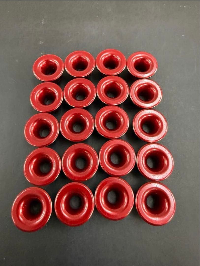 サンスターディスクローターフローティングピン20個セット(色は、レッド)