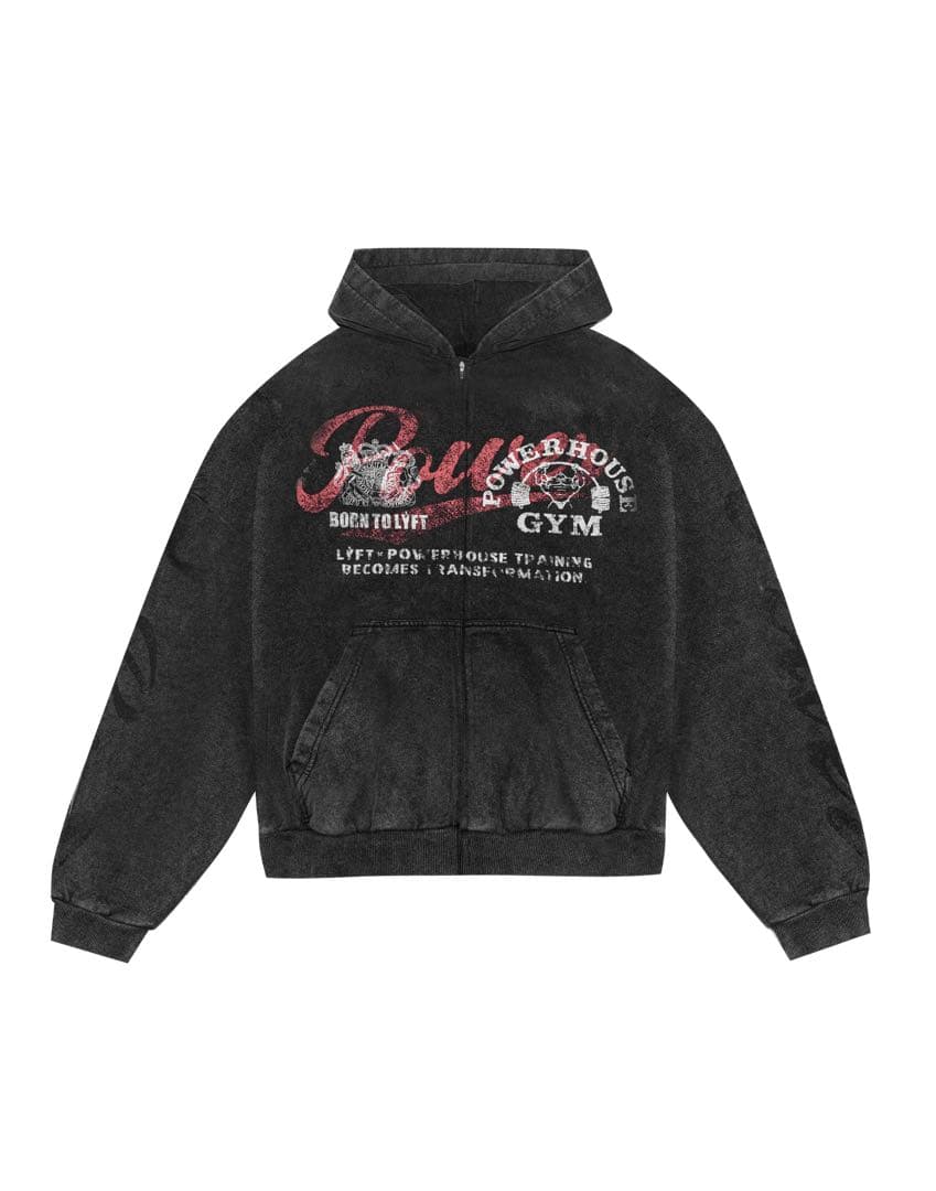 LÝFT×Power House Gymパーカー(ブラック)
