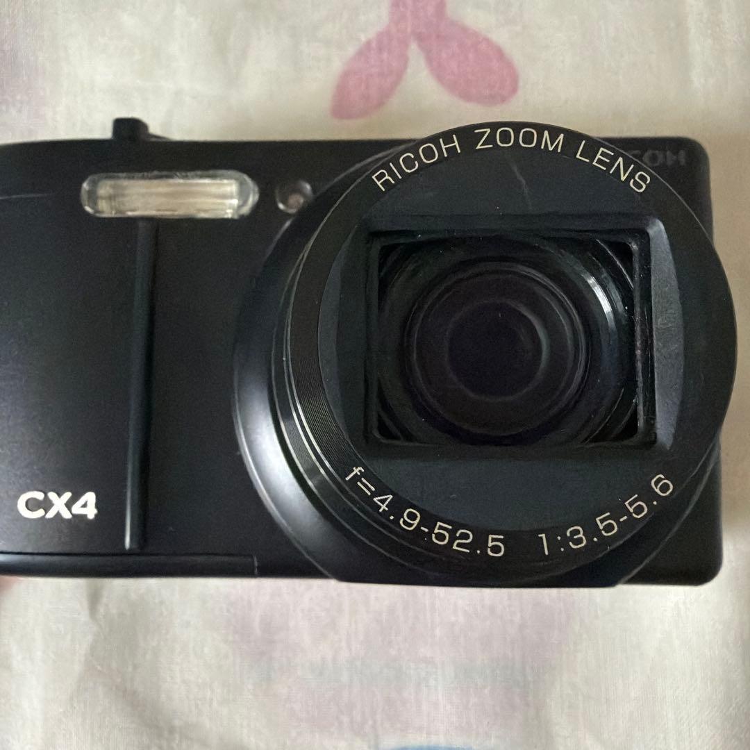 RICOH リコー CX4 コンパクトデジタルカメラ デジカメ ブラック 動作品