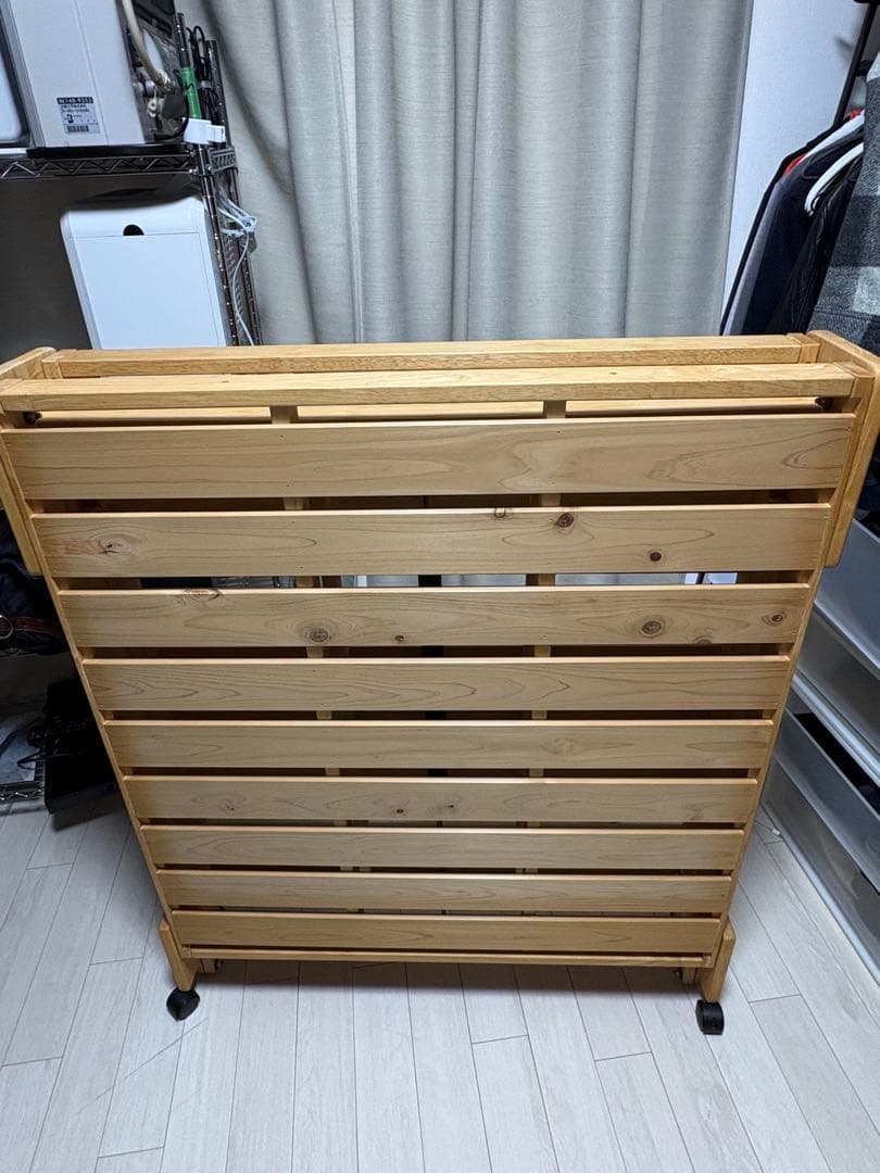 パウ②中居木工　スノコベッド　折りたたみベッド