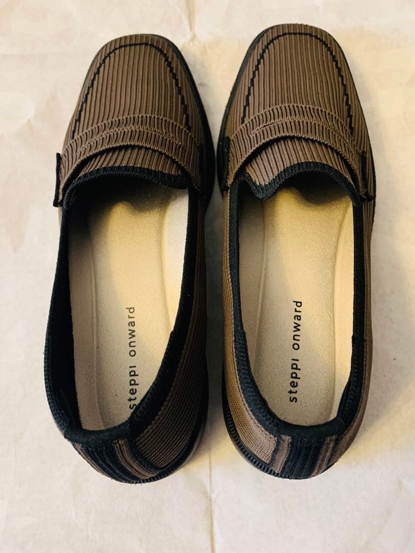 steppi onward 撥水 洗える ニット ローファー