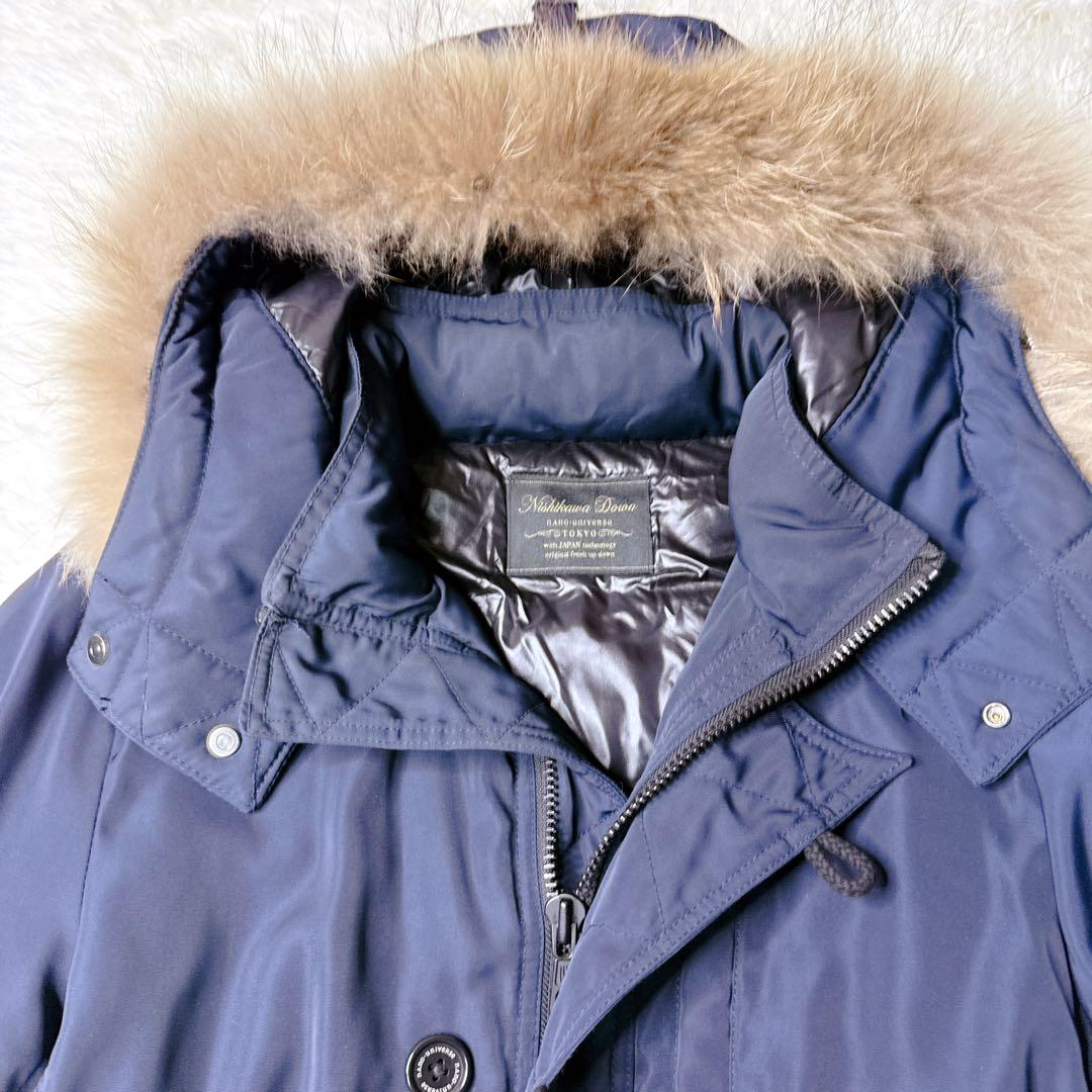 ✨美品✨nano universe N-3B ネイビー　XLネイビー　西川ダウン