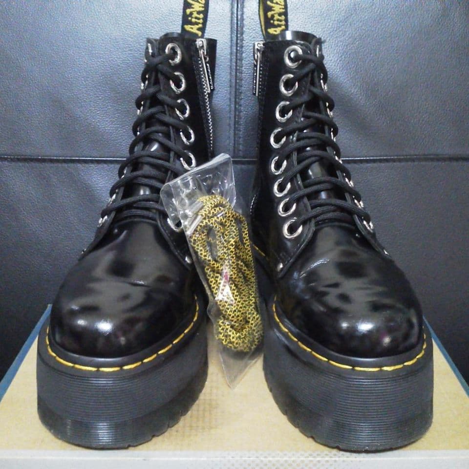 Dr.Martens JADON MAX UK3 黒 厚底 8ホール
