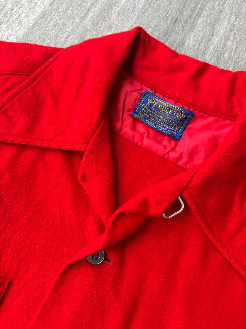 トップス 70s pendleton wool shirt vintage red