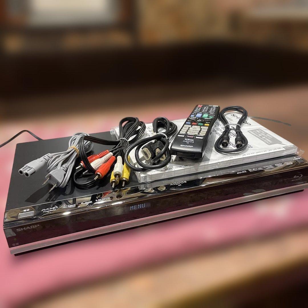 SHARP BD-W1700 12倍録 1TB BD純正リモ等付フル装備 完動品