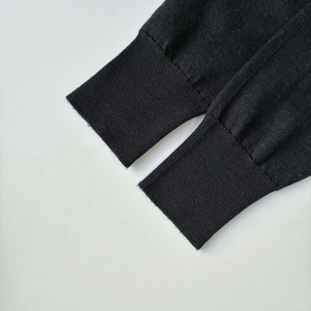 美品 英国製 JOHN SMEDLEY 30G モックネックニット セーター