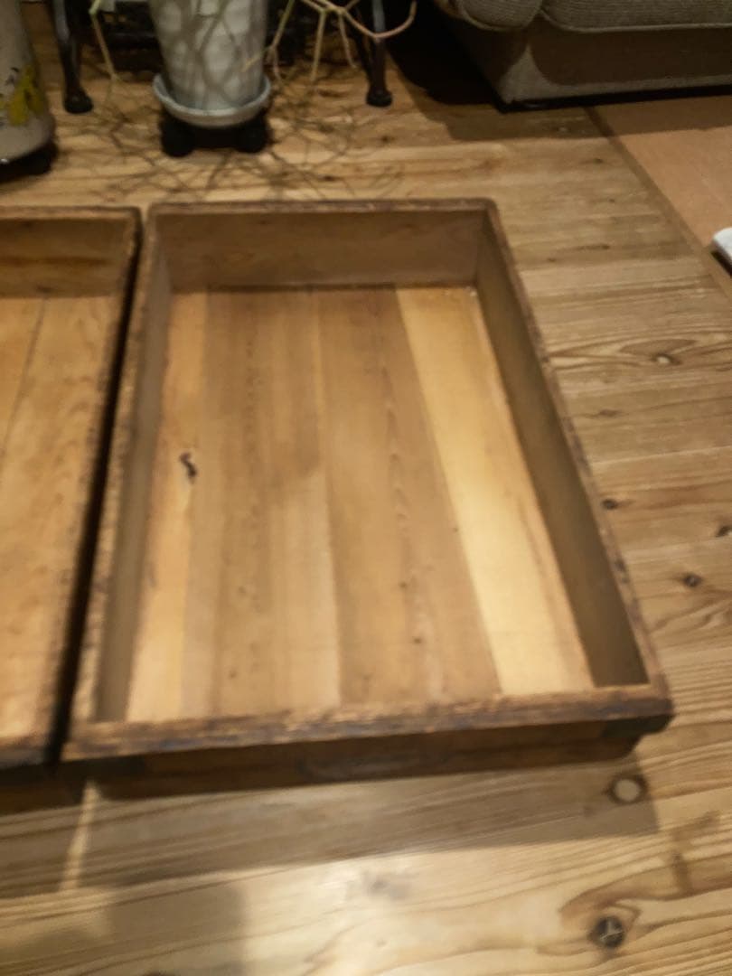 昭和レトロ　お菓子屋木箱　レトロケース　店舗什器　大6台まとめて⑥