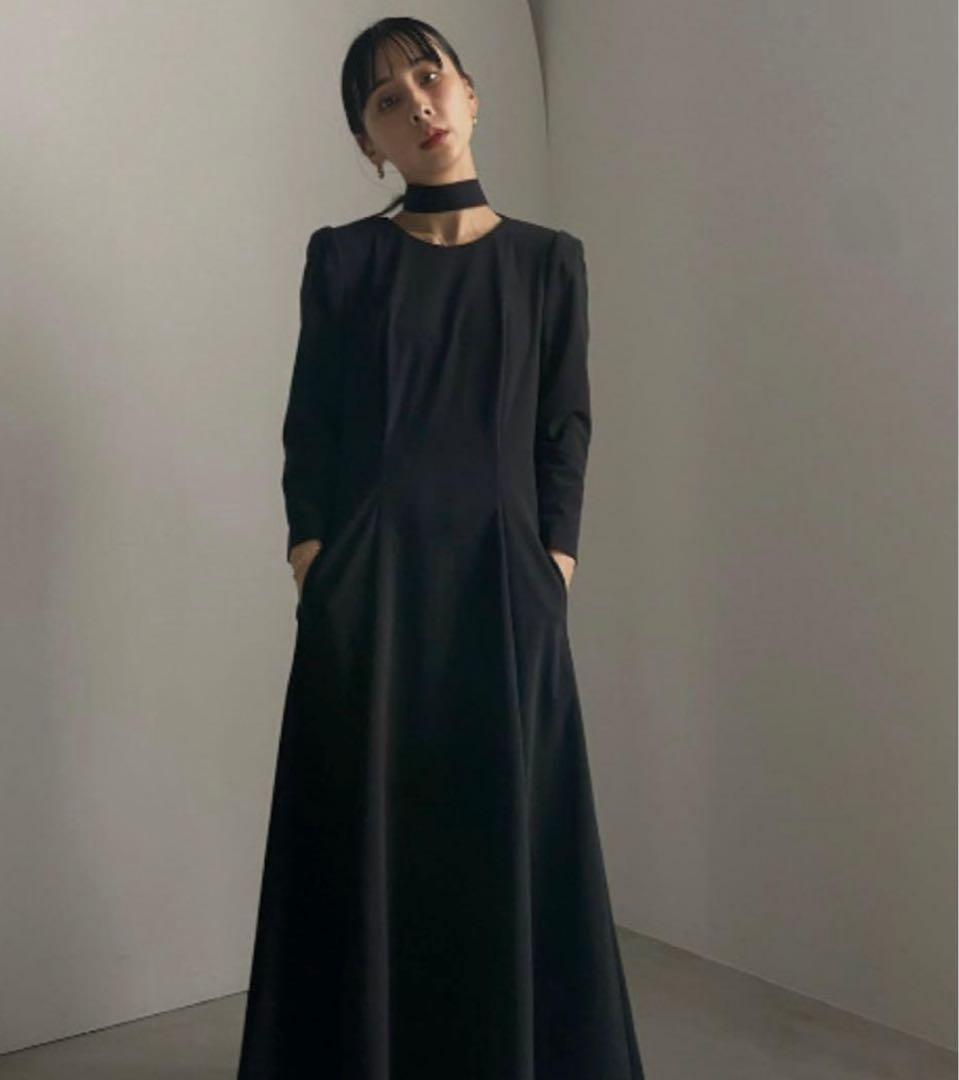 ワンピース Ameri VINTAGE TRICOT TIE SET DRESS