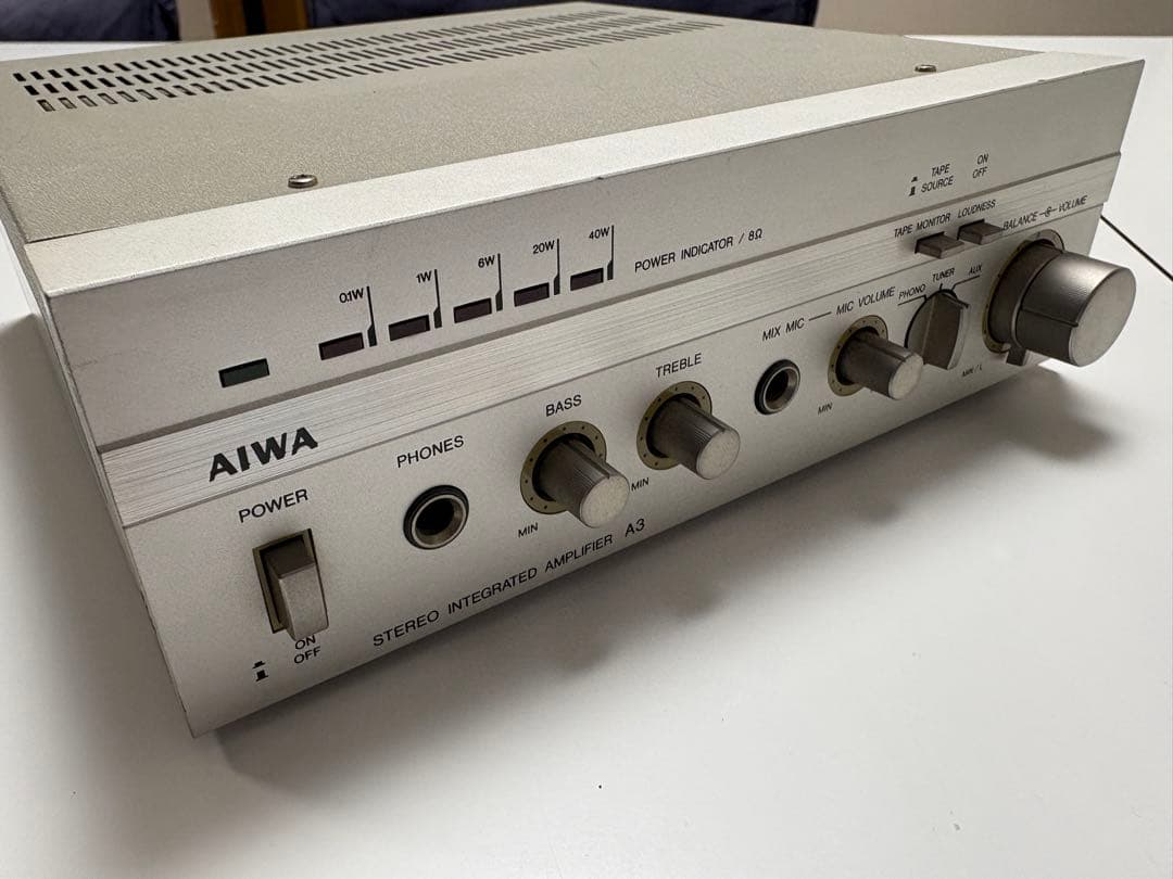 【正常作動】AIWA ステレオアンプ　S-A3