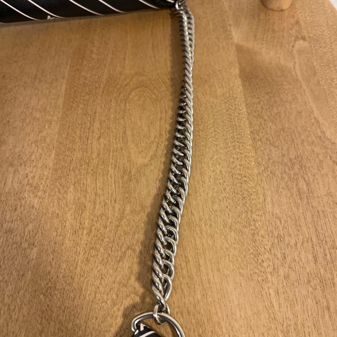 BALENCIAGA ボディバッグ ブラック ストライプ