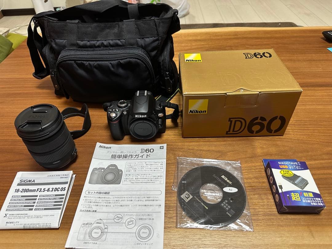 Nikon D60 デジタル一眼レフカメラ+シグマ18-200mm