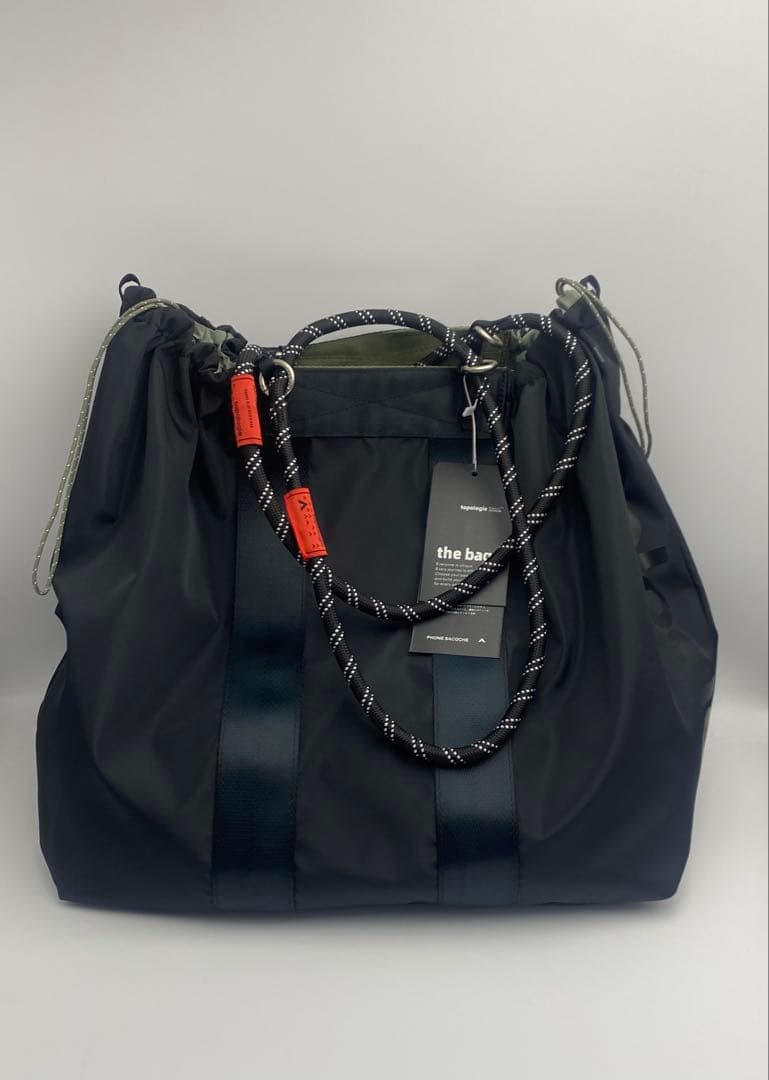 Topologie トポロジー トートバッグ ラージ 大容量 カバン　ブラック