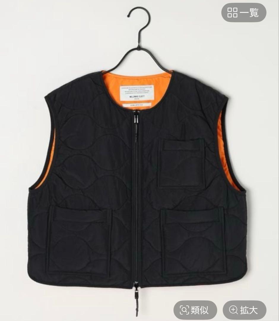 【WILLIAM B.ELIOTT】 リバーシブルキルトベスト ニコアンド