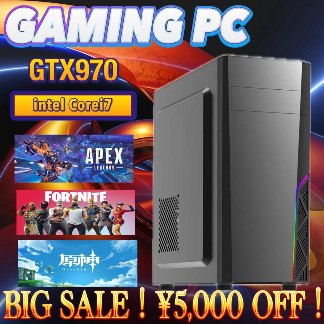 【売り尽くし特大セール！】Core i7&GTX970 ゲーミングPC！448