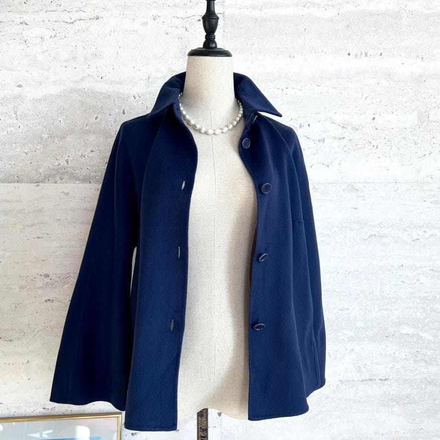 極美品★LOROPIANA★カシミヤ★レザー★ダブルフェイス★ジャケット★コート