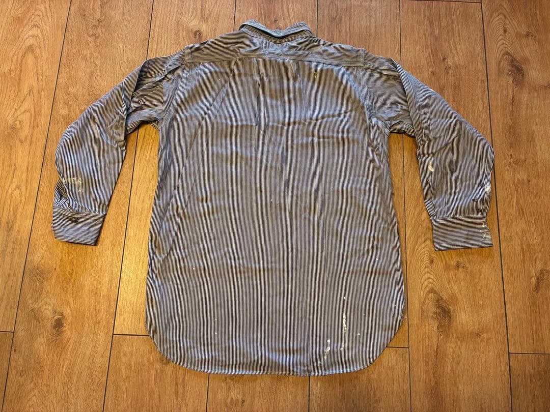 トップス BOWWOW WORK HICKORY STRIPE PO SHIRTS