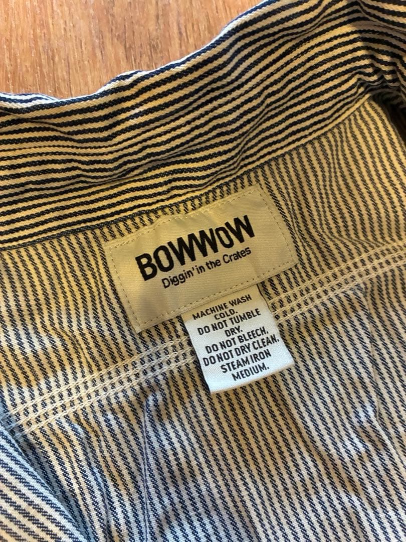 トップス BOWWOW WORK HICKORY STRIPE PO SHIRTS