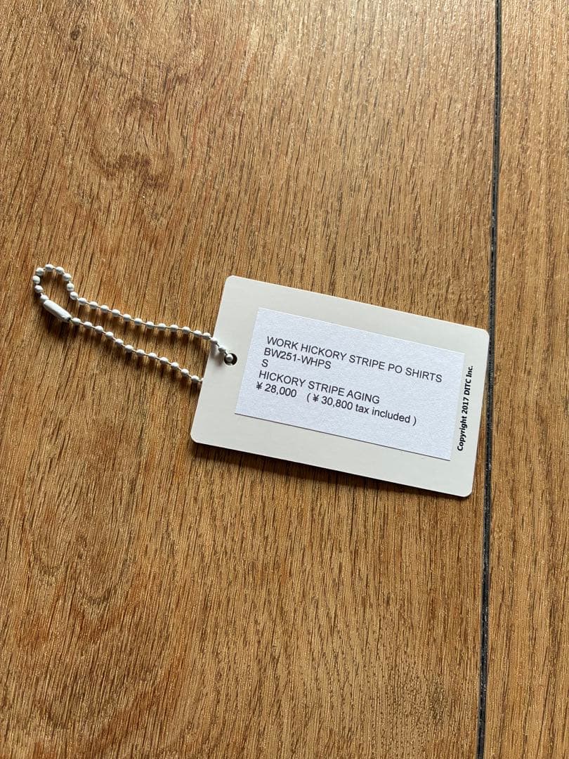 トップス BOWWOW WORK HICKORY STRIPE PO SHIRTS