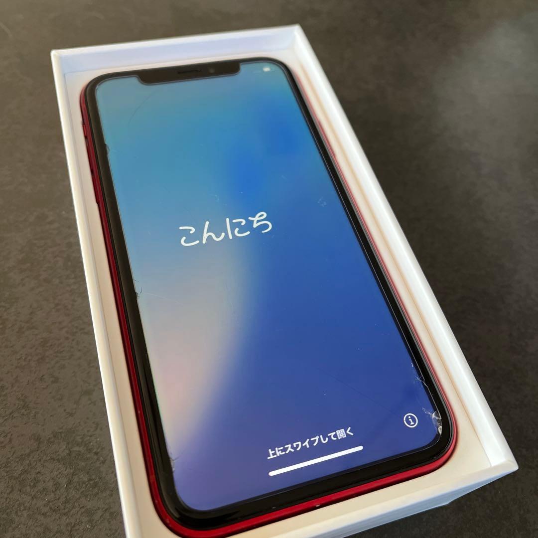 レッド iPhone XR本体　64GB