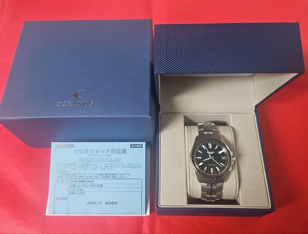 《新品・保証あり》 CASIO オシアナス マンタ　OCW-S400-3AJF