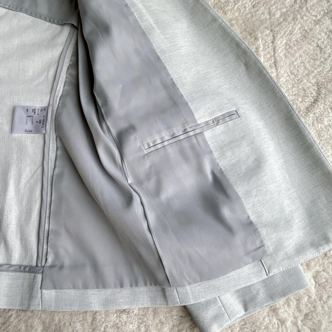 PLST綿麻混カラーレスパンツスーツ ジャケットMパンツS 春夏