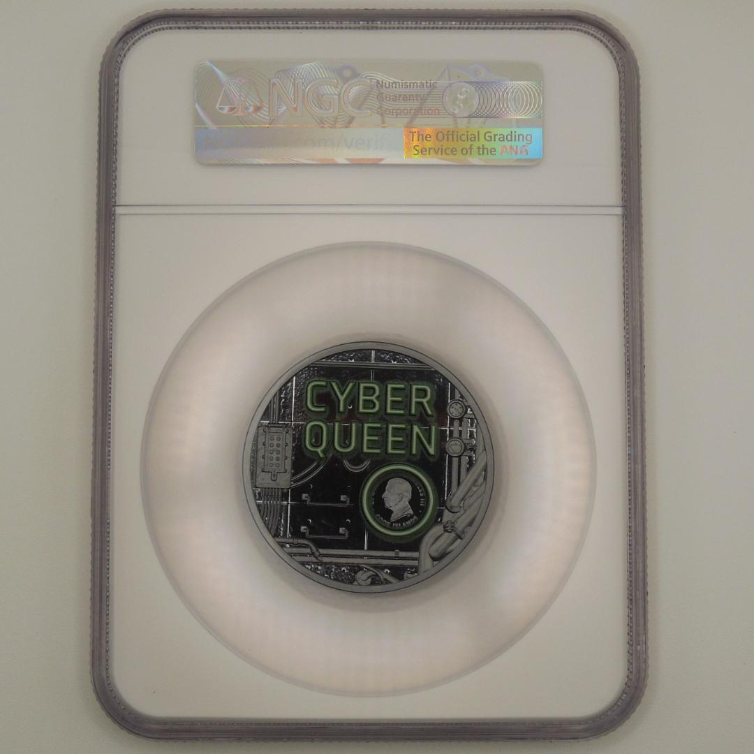 ★最高鑑定 サイバークイーン銀貨 2024 Rebirth NGC クック諸島