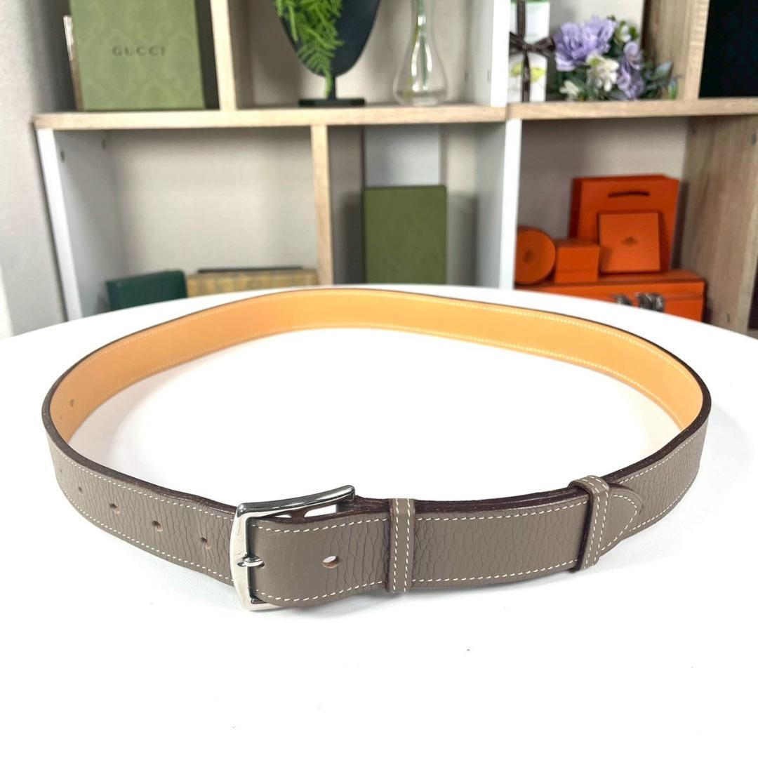 新品レベル HERMES エトリヴィエール32 エトゥープ トリヨンクレマンス