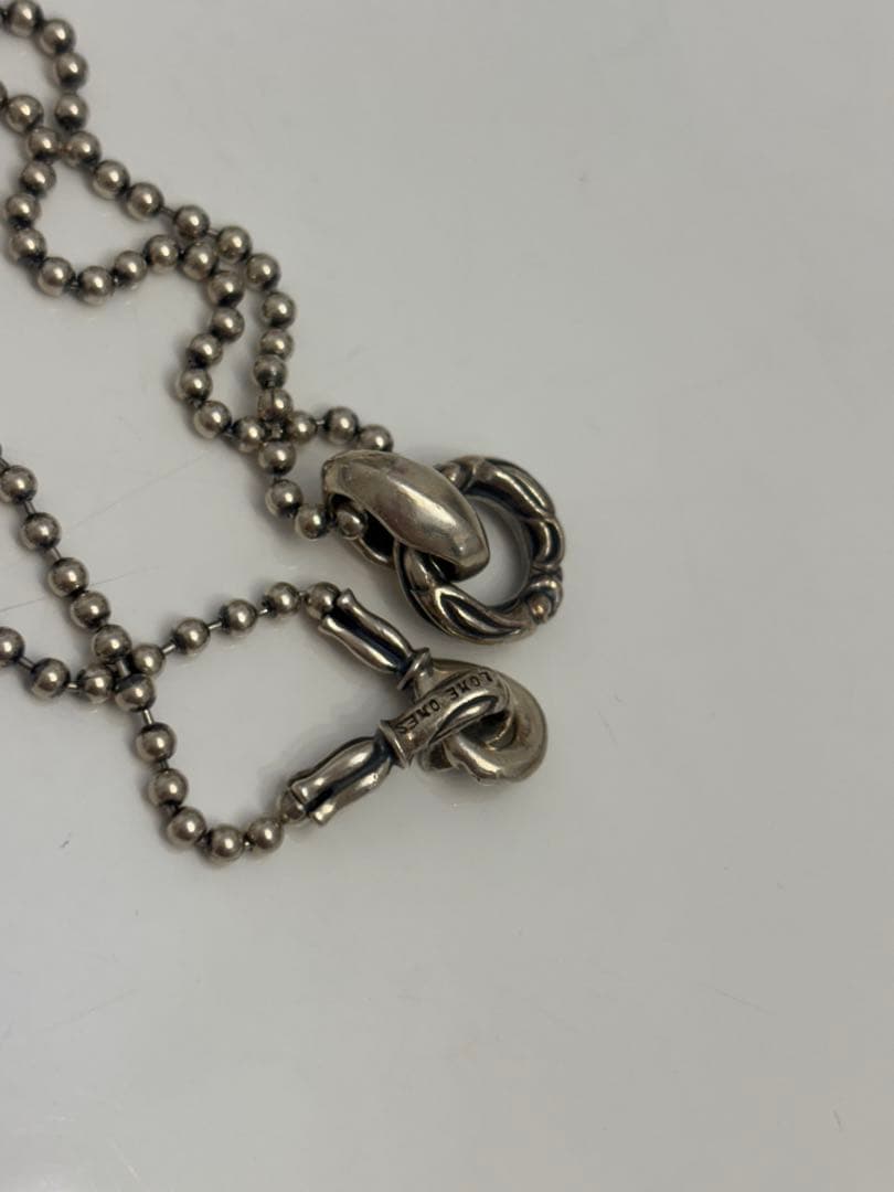 ロンワンズ シルバー チェーンネックレス フック式