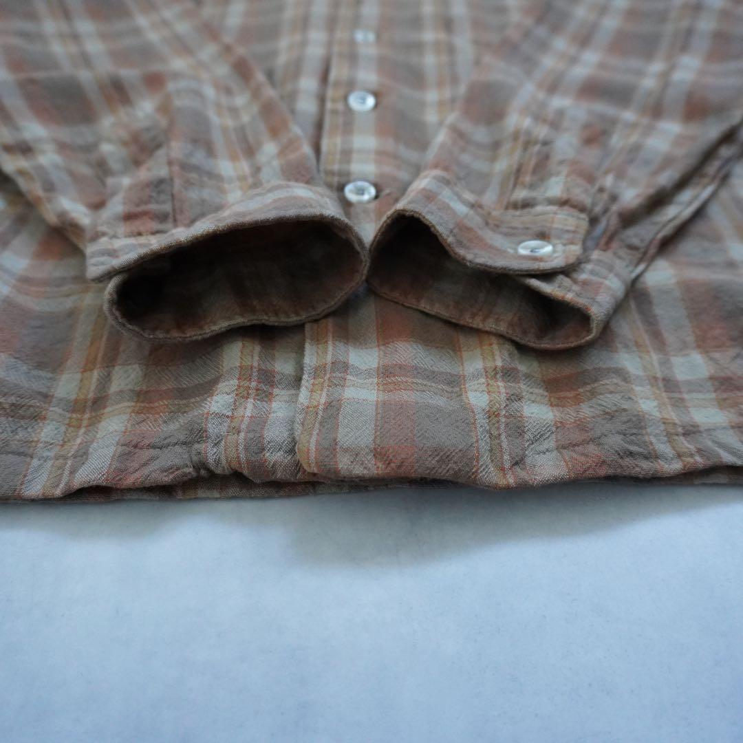 【70s】sirpendletonサーペンドルトン ウールシャツ ブラウン L