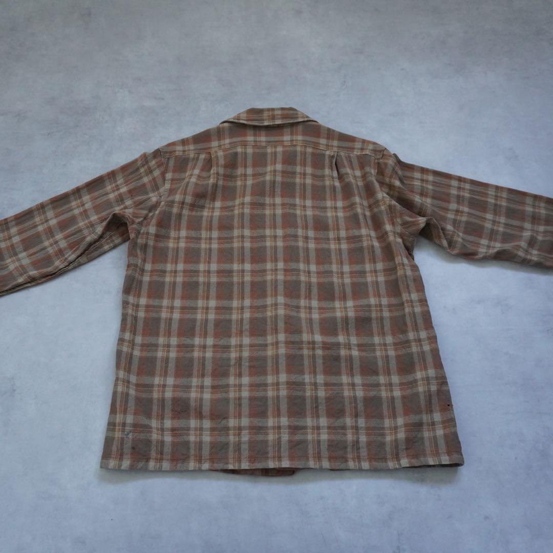 【70s】sirpendletonサーペンドルトン ウールシャツ ブラウン L