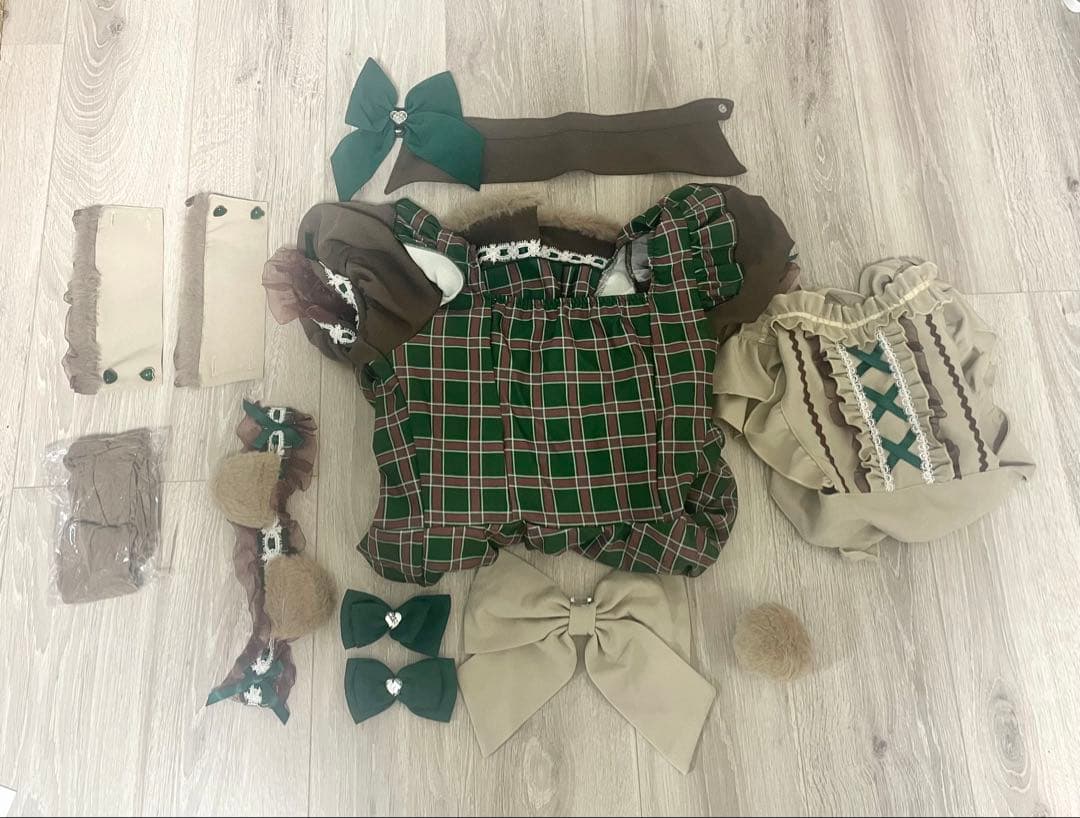 Malymoon マリームーン ロココチェックアニマルメイド